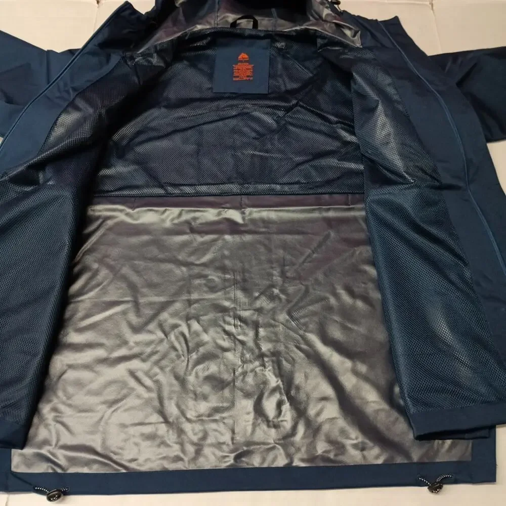 Ozark Trail Rain Jacket Men's Size‎ L Blue Waterproof Hooded